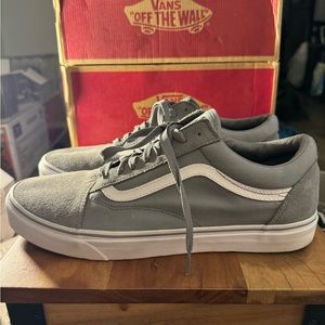 Brand New Size 13 Vans old skool wolf grey